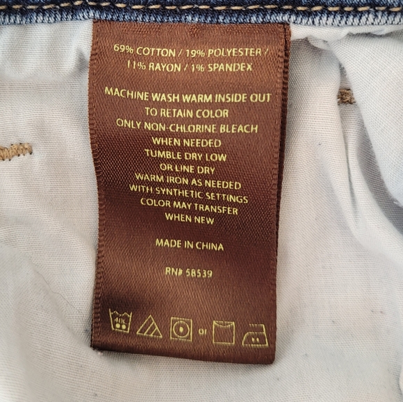 KUT From the Cloth Low Rise Distressed Raw Hem Skinny Jeans Size 12 - Picture 13 of 16